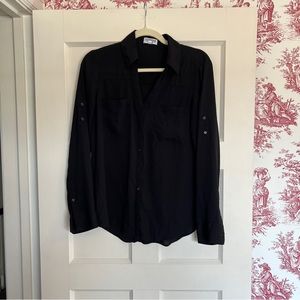 Express Black Portofino Button Down Shirt